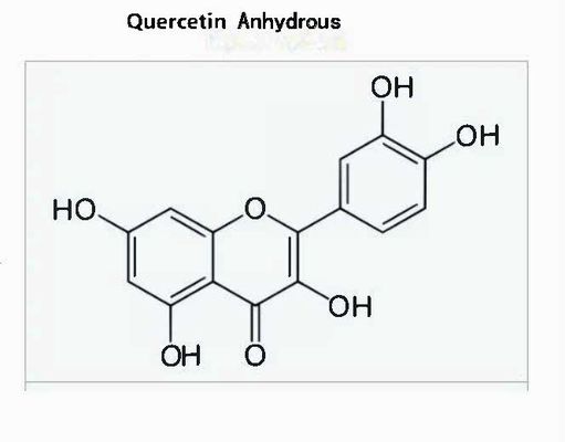 Extracto de planta de grado farmacéutico de quercetina anhidra CAS NO 117-39-5 Polvo amarillo